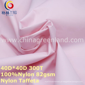 Tela impermeável do tafetá de nylon 300t maçante para o revestimento do vestuário (GLLML271)